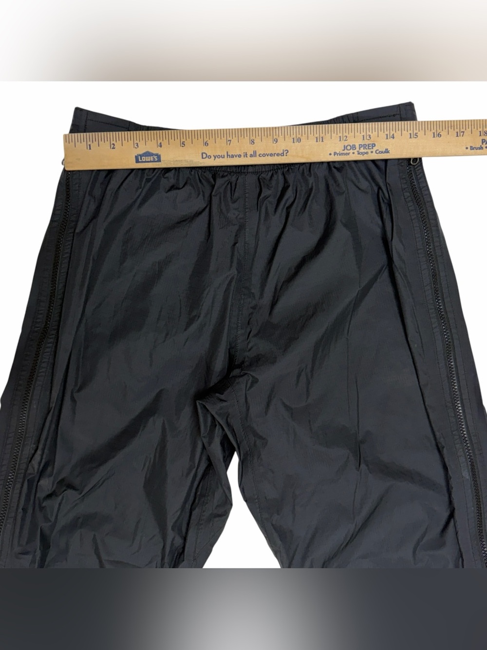 Marmot Precip Pants Medium Black Nylon Full Zip Gorpcore Rain Waterproof Hiking - Picture 11 of 14